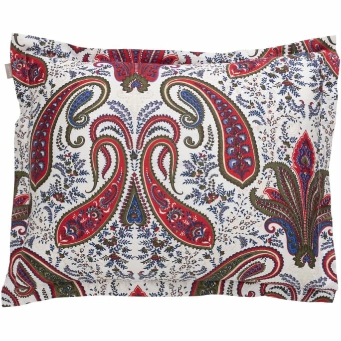 Bestes Angebot ? GANT Key West Paisley Kopfkissenbezug Aus Baumwollsatin - 40x80 Cm - Red ? 1 Bestes Angebot ? GANT Key West Paisley Kopfkissenbezug Aus Baumwollsatin - 40x80 Cm - Red ?