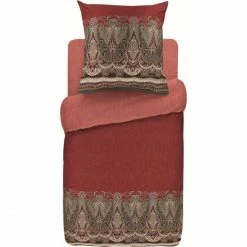 Bester Verkauf ✔️ Bassetti SABBIONETA Kopfkissenbezug Aus Baumwollsatin - 40x80 Cm - R1-rot ⌛