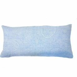 Brandneu ? Fleuresse Provence Prestige Kopfkissenbezug Aus Halbleinen - 40x80 Cm - Himmelblau ?