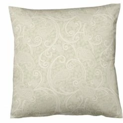 Schlussverkauf ? Fleuresse Zürich Damast Kopfkissenbezug Aus Mako Damast - 80x80 Cm - Melange-wolle ?