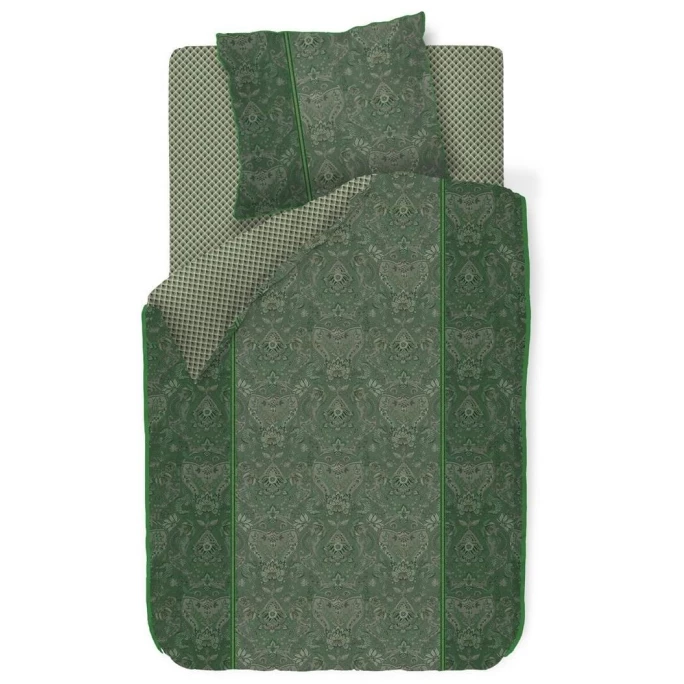 Aktion ? Pip Studio Kyoto Nights Kopfkissenbezug Aus Baumwoll-Perkal - 40x80 Cm - Grün ? 1 Aktion ? Pip Studio Kyoto Nights Kopfkissenbezug Aus Baumwoll-Perkal - 40x80 Cm - Grün ?