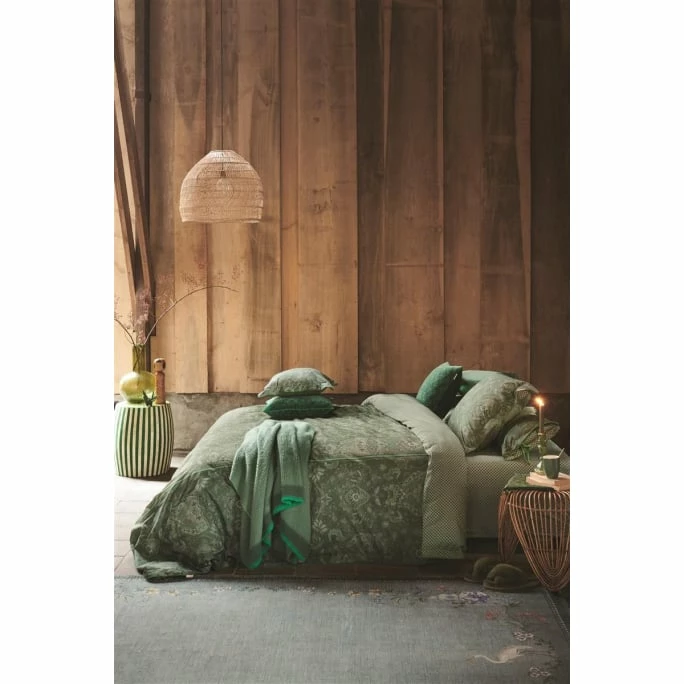 Aktion ? Pip Studio Kyoto Nights Kopfkissenbezug Aus Baumwoll-Perkal - 40x80 Cm - Grün ? 2 Aktion ? Pip Studio Kyoto Nights Kopfkissenbezug Aus Baumwoll-Perkal - 40x80 Cm - Grün ? – Bild 2