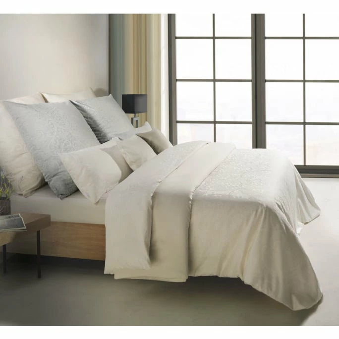 Blitzangebot ? Fleuresse Zürich Damast Kopfkissenbezug Aus Mako Damast - 40x80 Cm - Melange-silber ⭐ 3 Blitzangebot ? Fleuresse Zürich Damast Kopfkissenbezug Aus Mako Damast - 40x80 Cm - Melange-silber ⭐ – Bild 3