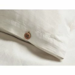 Auslauf ? Marc O'Polo Washed Linen Kopfkissen Bezug - 80x80 Cm - White ✨