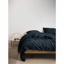 Brandneu ✔️ Marc O'Polo Valka Kopfkissen-Bezug Aus Leinen - 40x40 Cm - Indigo Blue ? -Lexington Shop unnamed file 1158