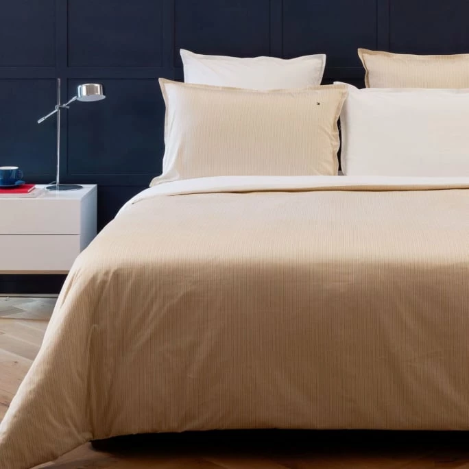 Großhandel ? Tommy Hilfiger REFINED STRIPE Kopfkissenbezug Aus Baumwollsatin - 40x80 Cm - Naturale ? 2 Großhandel ? Tommy Hilfiger REFINED STRIPE Kopfkissenbezug Aus Baumwollsatin - 40x80 Cm - Naturale ? – Bild 2