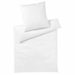 Angebote ? Elegante Solid Jersey Bettwäsche Aus Mako-Jersey - 40x80 Cm - Weiß ?