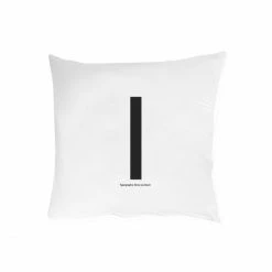 Großhandel ⭐ Design Letters Personal Kissenhülle Mit Buchstabe - 80x80 Cm - I - White ?