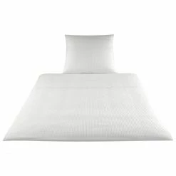 Am billigsten ⌛ Elegante Milano Kissenbezug Aus Satin - 80x80 Cm - Weiß ⭐