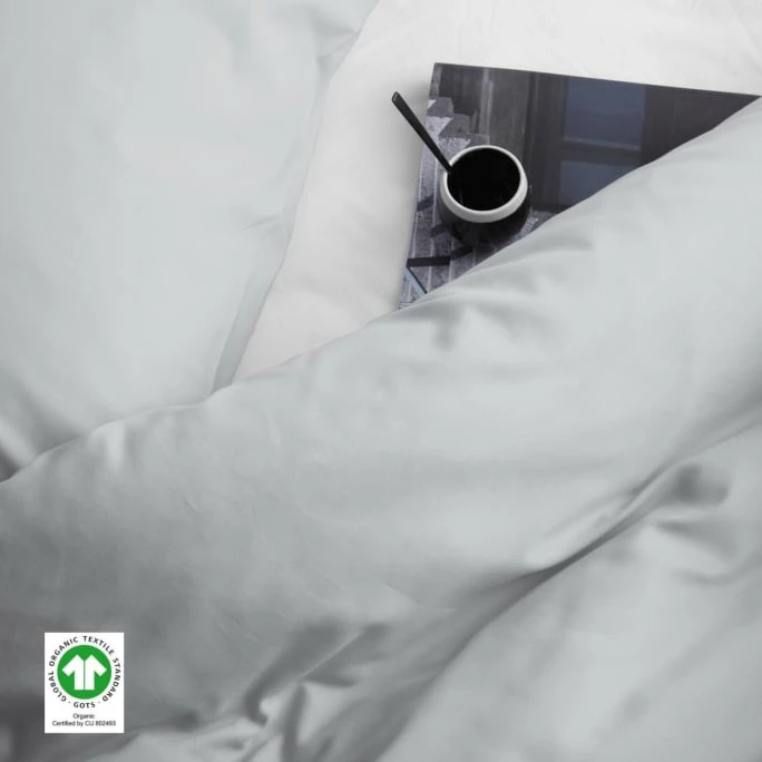 Bester Verkauf ✨ Damai Bio Organic Satin Kopfkissen-Bezug 2er Set - 80x80 Cm - Light Grey ? 3 Bester Verkauf ✨ Damai Bio Organic Satin Kopfkissen-Bezug 2er Set - 80x80 Cm - Light Grey ? – Bild 3