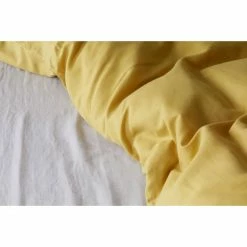 Brandneu ✨ Elegante Breeze Kopfkissenbezug Aus Halbleinen - 40x80 Cm - Kurkuma ? -Lexington Shop unnamed file 1406