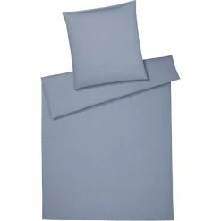 Am billigsten ⌛ Elegante Crisp Kopfkissenbezug Aus Washed Cotton - 40x80 Cm - Rauchblau ?