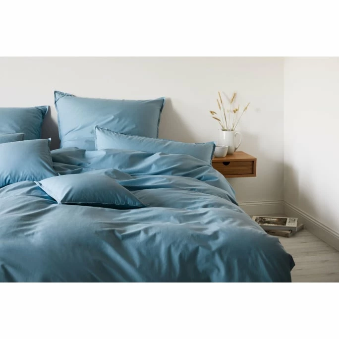 Am billigsten ⌛ Elegante Crisp Kopfkissenbezug Aus Washed Cotton - 40x80 Cm - Rauchblau ? 3 Am billigsten ⌛ Elegante Crisp Kopfkissenbezug Aus Washed Cotton - 40x80 Cm - Rauchblau ? – Bild 3