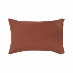 Schlussverkauf ? Lacoste L PIQUE Kopfkissenbezug - 40x80 Cm - Terre Batue ✨