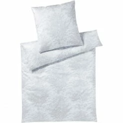 Rabatt ❤️ Elegante Forest Kopfkissenbezug Aus Mako-Satin - 40x80 Cm - Silbergrau ?