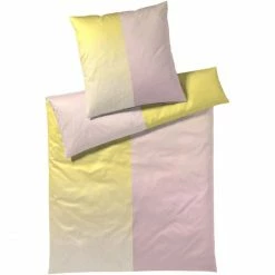 Besorgen ? Elegante Match Kopfkissenbezug Aus Mako-Satin - 40x80 Cm - Pudergelb ✔️