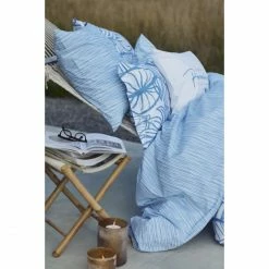 Brandneu ? Lexington Printed Sateen Kopfkissen-Bezug - 40x80 Cm - White/blue ? -Lexington Shop unnamed file 327