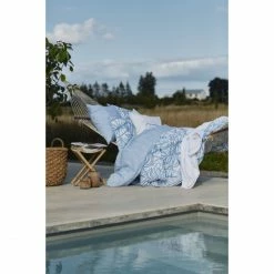 Brandneu ? Lexington Printed Sateen Kopfkissen-Bezug - 40x80 Cm - White/blue ? -Lexington Shop unnamed file 328