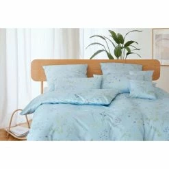 Bester Verkauf ⌛ Elegante Deluxe Seiden-Satin Kopfkissenbezug - 40x80 Cm - Rauchblau ? -Lexington Shop unnamed file 348