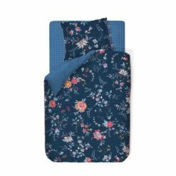 Schlussverkauf ? Pip Studio Flower Festival Kopfkissenbezug - 40x80 Cm - Dark Blue ?