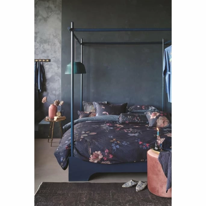 Neu ? Pip Studio Tokyo Bouquet Kopfkissenbezug - 40x80 Cm - Dunkelblau ? 2 Neu ? Pip Studio Tokyo Bouquet Kopfkissenbezug - 40x80 Cm - Dunkelblau ? – Bild 2