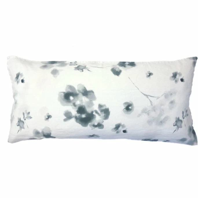 Schlussverkauf ? Fleuresse Provence Cassis Kopfkissenbezug Aus Halbleinen - 40x80 Cm - Silbergrau ? 1 Schlussverkauf ? Fleuresse Provence Cassis Kopfkissenbezug Aus Halbleinen - 40x80 Cm - Silbergrau ?