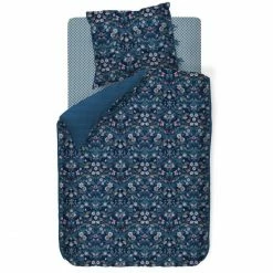 Brandneu ? Pip Studio Mirrorama Kopfkissenbezug Aus Baumwoll-Perkal - 40x80 Cm - Dunkelblau ?