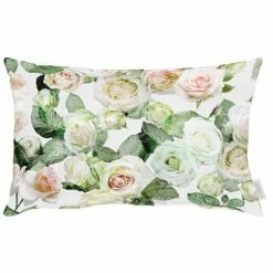 Neu ? Apelt Charlotte Kopfkissenbezug - 40x80 Cm - Weiß / Grün / Rose ?