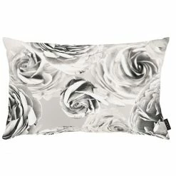 Auslauf ❤️ Apelt Beatrice Kopfkissen-Bezug Aus Satin - 40x80 Cm - Grau/schwarz/weiß ?