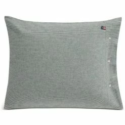 Bester Verkauf ? Lexington Striped Kopfkissenbezug Aus Flanell - 40x80 Cm - Green/off White ?