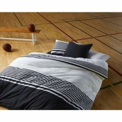 Aktion ⭐ Lacoste L BAYADÈRE Kopfkissenbezug - 40x80 Cm - Bitume ? -Lexington Shop unnamed file 477