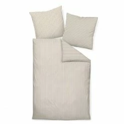 Besorgen ? Janine Modern Classic 3912 Kopfkissen-Bezug Aus Satin - 80x80 Cm - Naturell ✨