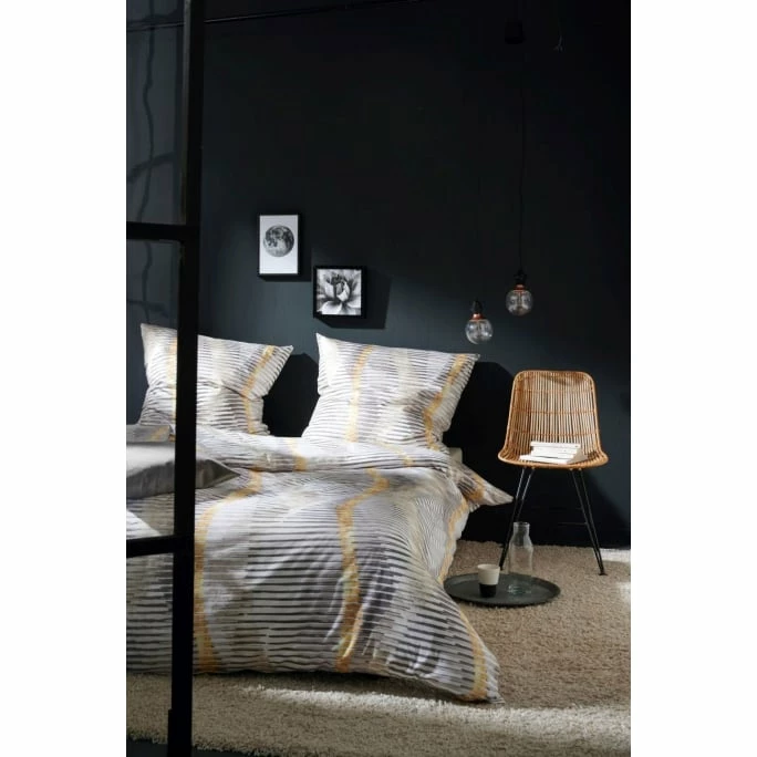 Brandneu ? Apelt Loft Dreams Mika Kissenbezug - 40x80 Cm - Grau / Gold ? 2 Brandneu ? Apelt Loft Dreams Mika Kissenbezug - 40x80 Cm - Grau / Gold ? – Bild 2