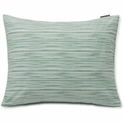 Am billigsten ? Lexington Striped Popeline Kopfkissen-Bezug - 40x80 Cm - Green/white ?