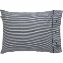 Budget ? GANT Yarn Dyed Stripe Kopfkissenbezug Aus Baumwollsatin - 40x80 Cm - Evening Blue ?
