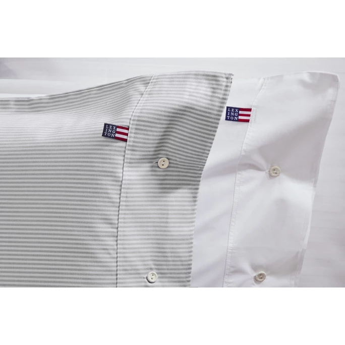 Am billigsten ? LEXINGTON Authentic Pin Point Oxford Kopfkissen-Bezug Streifen - 40x40 Cm - Gray/white ❤️ 3 Am billigsten ? LEXINGTON Authentic Pin Point Oxford Kopfkissen-Bezug Streifen - 40x40 Cm - Gray/white ❤️ – Bild 3