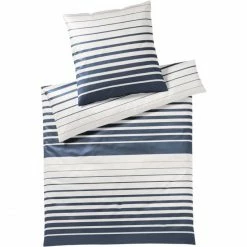 Blitzangebot ? Elegante Refine Kopfkissenbezug Aus Mako-Satin - 40x80 Cm - Marine ?