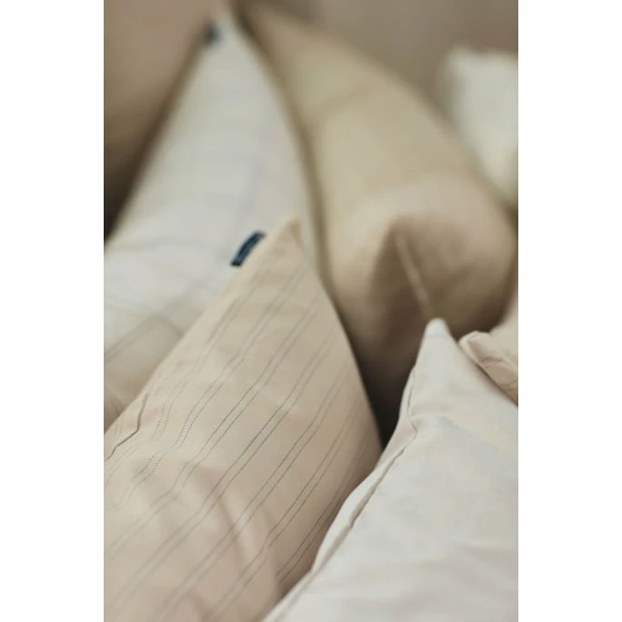 Neu ? Lexington Striped Cotton/Lyocell Kopfkissen-Bezug - 40x40 Cm - Light Beige/dark Blue ? 6 Neu ? Lexington Striped Cotton/Lyocell Kopfkissen-Bezug - 40x40 Cm - Light Beige/dark Blue ? – Bild 6