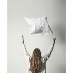 Brandneu ? ByNORD Dagny Bio-Kopfkissenbezug Aus Perkal - 80x80 Cm - Snow White Coal ? -Lexington Shop unnamed file 695