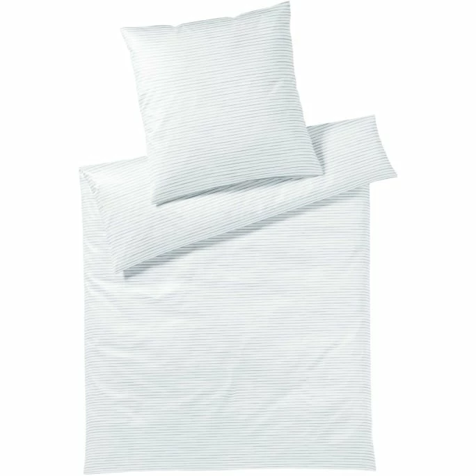 Neu ? Elegante Tides Kopfkissenbezug Aus Mako-Satin - 40x80 Cm - Silbergrau ? 1 Neu ? Elegante Tides Kopfkissenbezug Aus Mako-Satin - 40x80 Cm - Silbergrau ?