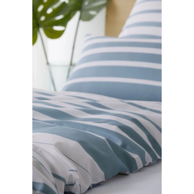 Angebote ? Elegante Refine Kopfkissenbezug Aus Mako-Satin - 40x80 Cm - Grau-aqua ? 2 Angebote ? Elegante Refine Kopfkissenbezug Aus Mako-Satin - 40x80 Cm - Grau-aqua ? – Bild 2