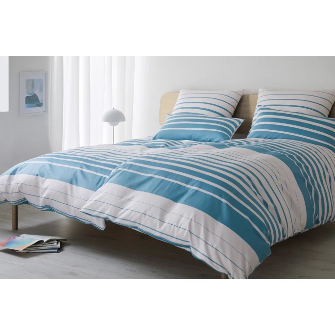 Angebote ? Elegante Refine Kopfkissenbezug Aus Mako-Satin - 40x80 Cm - Grau-aqua ? 3 Angebote ? Elegante Refine Kopfkissenbezug Aus Mako-Satin - 40x80 Cm - Grau-aqua ? – Bild 3