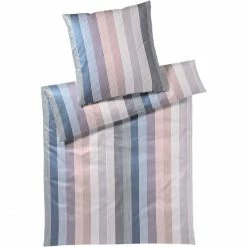 Schlussverkauf ? Elegante Brilliant Kopfkissenbezug Aus Mako-Jersey - 40x80 Cm - Blush-blue ?