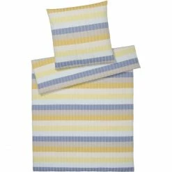 Großhandel ? Elegante Gotland Kopfkissenbezug Aus Web-Seersucker - 40x80 Cm - Sonne ⌛