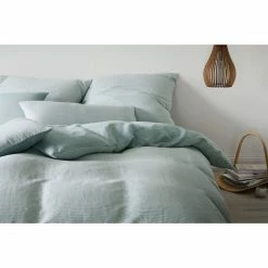 Bestes Angebot ? Elegante Whisper Kopfkissenbezug Aus Halbleinen - 40x80 Cm - Blassgrün ? -Lexington Shop unnamed file 744