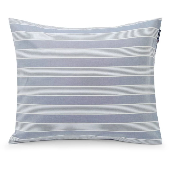 Schlussverkauf ? Lexington Striped Kopfkissen-Bezug Aus Lyocell/Baumwolle - 40x40 Cm - Blue/off White ? 1 Schlussverkauf ? Lexington Striped Kopfkissen-Bezug Aus Lyocell/Baumwolle - 40x40 Cm - Blue/off White ?