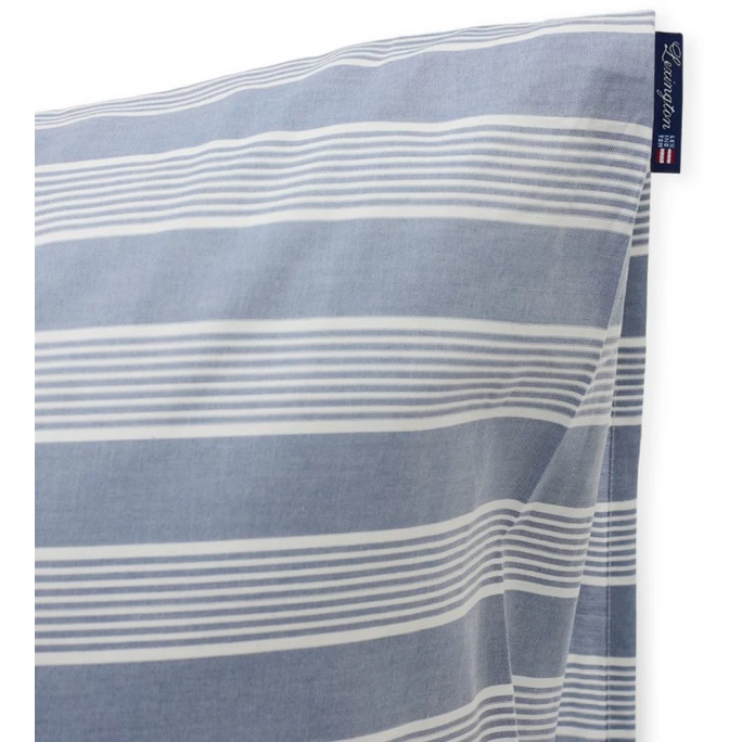 Schlussverkauf ? Lexington Striped Kopfkissen-Bezug Aus Lyocell/Baumwolle - 40x40 Cm - Blue/off White ? 3 Schlussverkauf ? Lexington Striped Kopfkissen-Bezug Aus Lyocell/Baumwolle - 40x40 Cm - Blue/off White ? – Bild 3