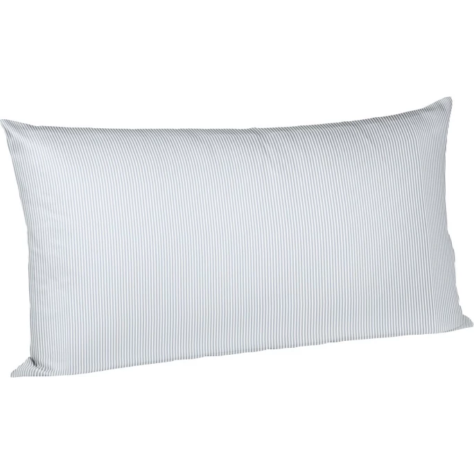 Auslauf ? Fleuresse Porto Kopfkissenbezug Aus Buntgewebe - 40x80 Cm - Sky Blue ? 1 Auslauf ? Fleuresse Porto Kopfkissenbezug Aus Buntgewebe - 40x80 Cm - Sky Blue ?