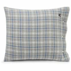 Besorgen ? Lexington Checked Kopfkissen-Bezug Aus Flanell - 40x40 Cm - Gray Melange/blue/white ⌛