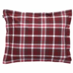 Coupon ? GANT OXFORD CHECK Kopfkissenbezug - 40x40 Cm - Cabernet Red ⌛